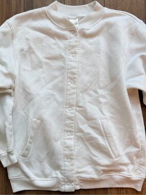 Vintage women’s White Snap-Front Jacket